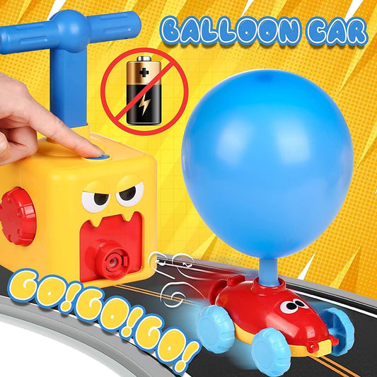 Car Balloon Air Power Toy – Balloon Launch Tower for Kids