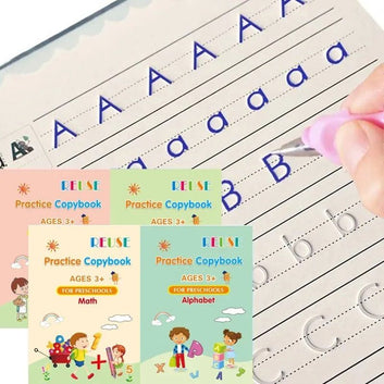 Magic Practice Copybook Set – Montessori Handwriting Books for Kids