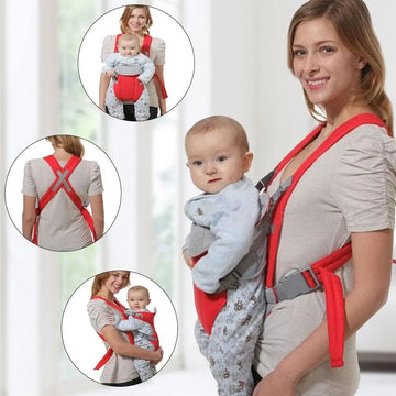 Multicolor Adjustable Baby Carrier – Safety Belt for 3–18 Months